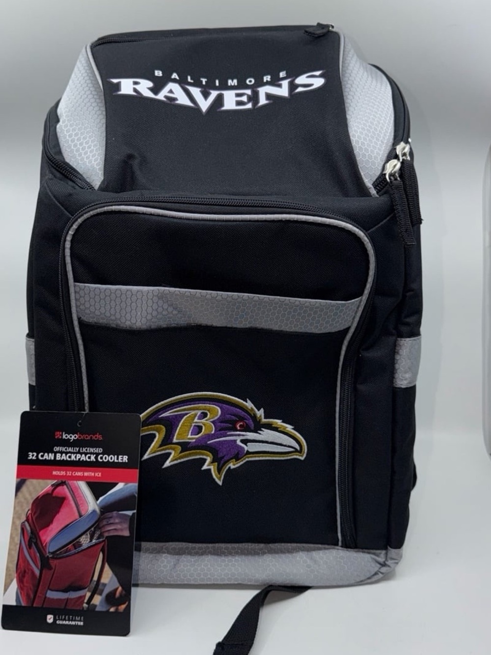 Baltimore Ravens Backpack
Cooler 32 Can Capacity